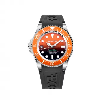 BOBROFF MAN BF0004ibnBFS analoginen kvartsikello 42mm ruostumaton teräs musta kellotaulu aitonahkaranneke