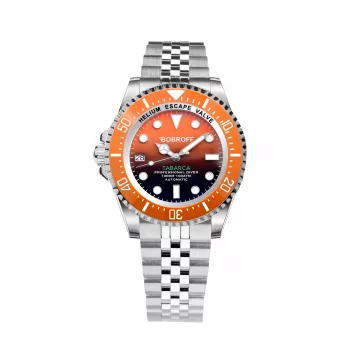 BOBROFF MAN BF0004ibnBFST 42mm kvartsikello analoginen sininen kellotaulu ruskea nahkaranneke