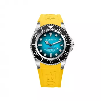BOBROFF MAN BF0009-BFSTA 44mm kvartsi analoginen kello teräs hopea