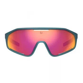 Bolle BS010009 unisex-urheilulasit - mustat nailonkehykset, harmaat polykarbonaattilinssit, UV400-suojaus