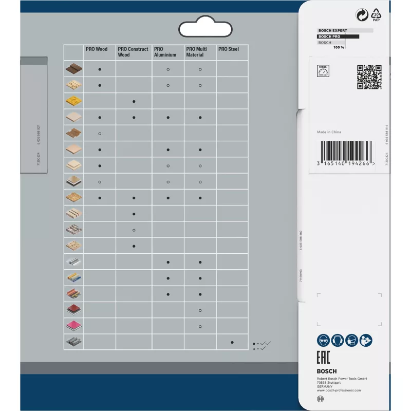 Bosch 2608640633 Expert for Wood -pyörösahanterä 305 mm 60 hammasta