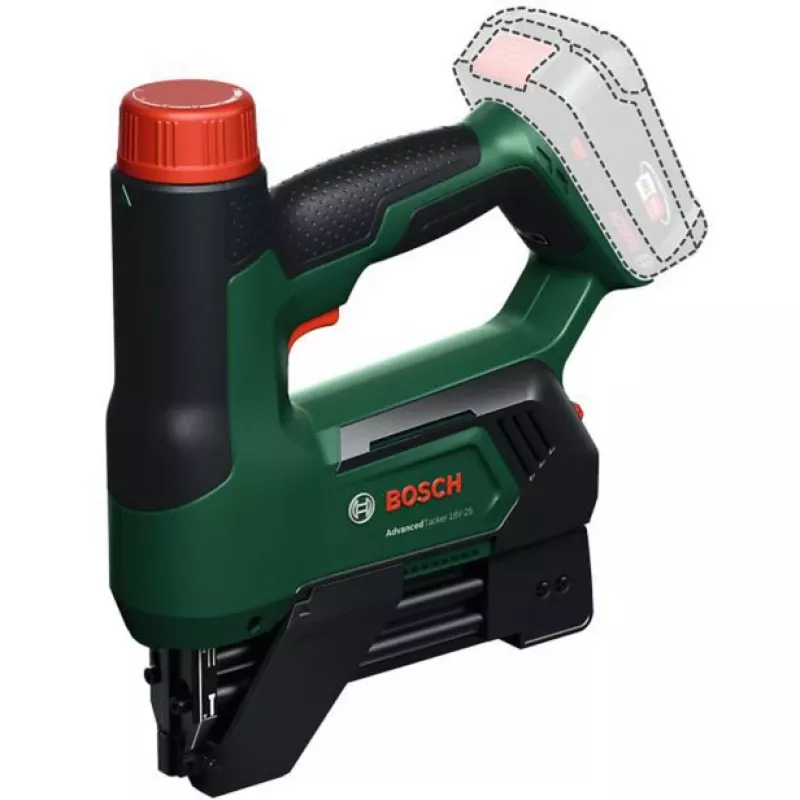 Bosch AdvancedTacker 18V-25 Akkukäyttöinen niittipistooli/naulain (Bare Tool) Vihreä/Musta