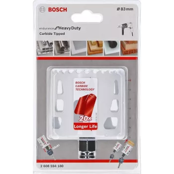 Bosch Endurance for Heavy Duty Carbide -reikäsaha 83 mm – Power Change Plus -yhteensopiva 2608594180