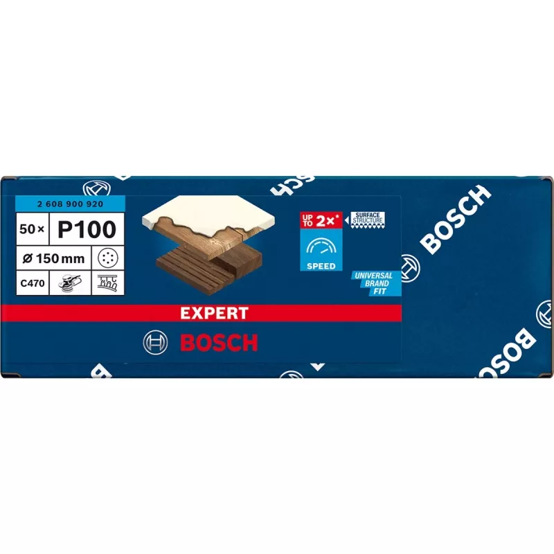Bosch EXPERT C470 hiomalaikka 150 mm raekoko 100, 50 kpl:n pakkaus 2608900920