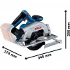 Bosch GKS 18V-57-2 Professional akkukäsisirkkeli Solo (terä 165 mm, 18 V, harjaton, L-BOXX)