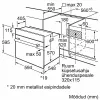 Bosch HBF113BV1S kalusteisiin asennettava sähköuuni, 66 l, ruostumaton teräs