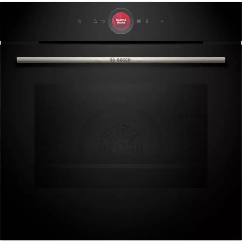 Bosch HBG7341B1 Series 8 kalusteisiin asennettava sähköuuni, 71L, pyrolyysipuhdistus, musta, 60 cm