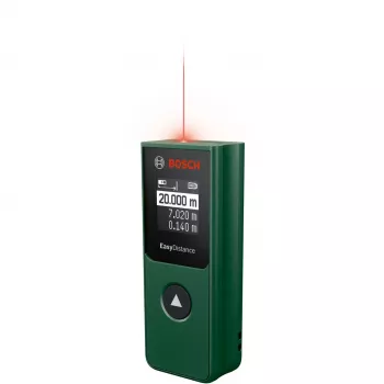Bosch Home & Garden EasyDistance 20 laseretäisyysmittari, 20 m kantama, vihreä/musta