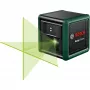 Bosch Home and Garden Quigo Green Set ristilinjalaser kiinnikkeellä, sovitelaatalla ja 1,1 m alumiinitelineellä 0603663CZ1
