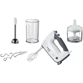 Bosch MFQ37480 ErgoMixx käsivatkain, 750 W, valkoinen/harmaa