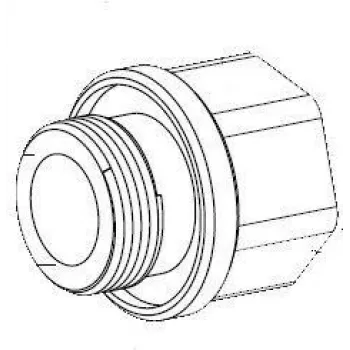 Bosch MIC Series M25 - 3/4 tuuman NPT kaapelikanava-adapteri (MIC-M25XNPT34)