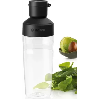 Bosch MMZV0BT1 ToGo pullo 500 ml Tritan musta/läpinäkyvä VitaPower-tehosekoittimelle