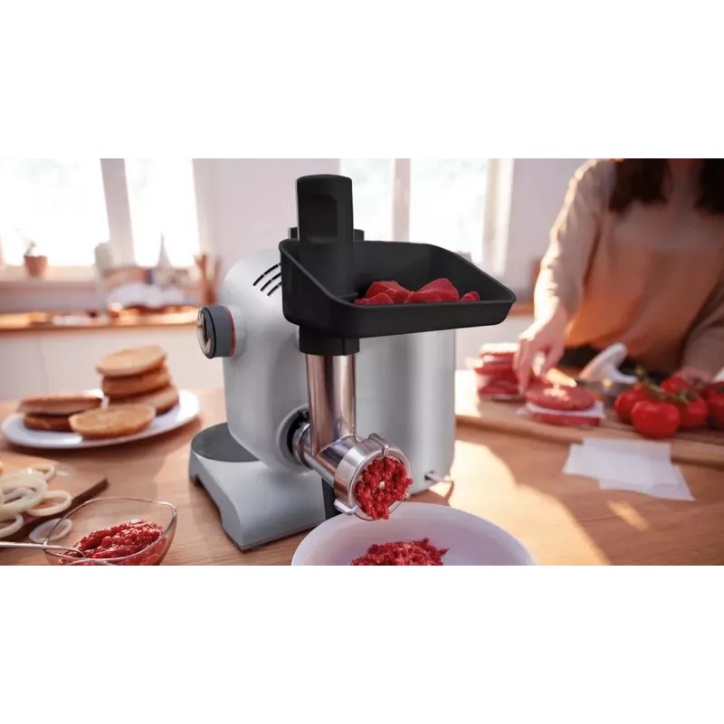 Bosch MUM58359 yleiskone rubiininpunainen/hopea 1000W 3,9L ruostumaton teräskulho