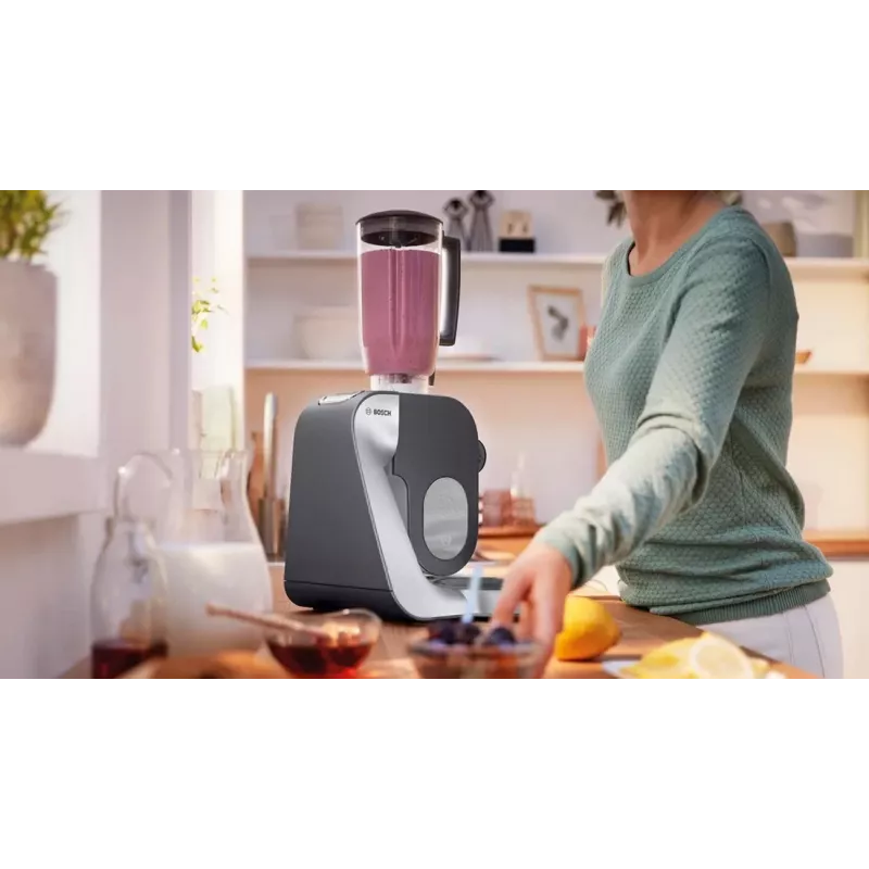 Bosch MUM58359 yleiskone rubiininpunainen/hopea 1000W 3,9L ruostumaton teräskulho
