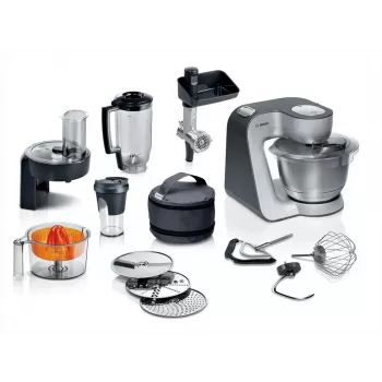 Bosch MUM58359 yleiskone rubiininpunainen/hopea 1000W 3,9L ruostumaton teräskulho