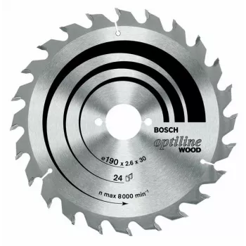 Bosch Optiline Wood pyörösahanterä 190mm x 30mm x 24T