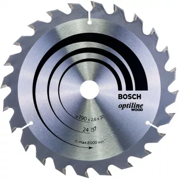 Bosch Optiline Wood pyörösahanterä 190mm x 30mm x 24T