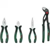 Bosch Powertools 4-osainen pihtisarja 1600A02W7K sisältää yhdistelmä-, sivuleikkuri-, kärki- ja vesipumppupihdit, vihreä/musta