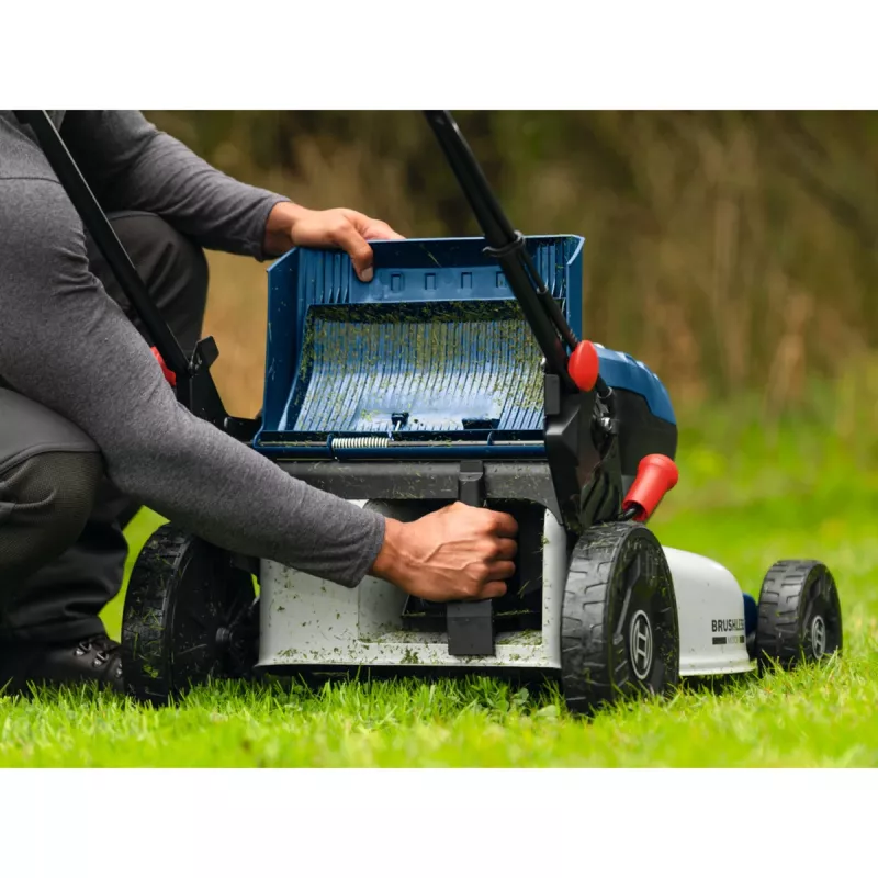BOSCH POWERTOOLS akkuruohonleikkuri GRA 18V2-46SP Professional, 36V (2x18V), sininen, 2x 5,5 Ah litiumioniakku, laturi