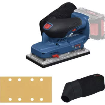 BOSCH POWERTOOLS akku-epäkeskushiomakone GSS 18V-18 Professional Solo, 18 V (sininen/musta, ilman akkua ja laturia, L-BOXX-laatikossa)