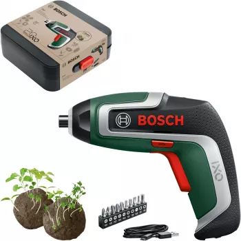 BOSCH Powertools IXO 7 Anniversary Set 3,6V Akkuruuvinväännin (Vihreä/Musta, Li-Ion 2,0Ah, kärkisarja, siemenpallot, laatikko)