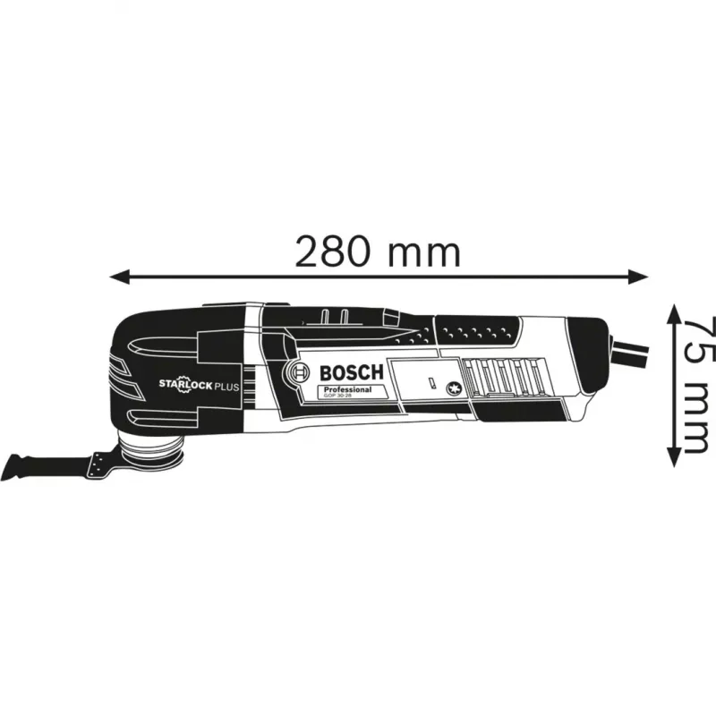 BOSCH POWERTOOLS monileikkuri GOP 30-28 Professional (sininen/musta, L-BOXX, 300 W, sis. tarvikkeet)