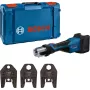 Bosch Professional GPT 18V-32 akkupuristustyökalu (runko, 3 standardia SV-puristusleua, L-BOXX)