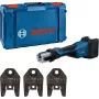 Bosch Professional GPT 18V-32 akkupuristustyökalu, Solo-versio, Kit TH, 18V, sininen, ilman akkua ja laturia, 3 vakio-TH-puristusleukaa, L-BOXX-laatikossa