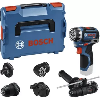 Bosch Professional GSR 12V-32 FC -akkuporakone 12V (sininen/musta, laite ilman akkua, 5 adapteria, L-BOXX)