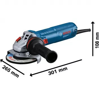 Bosch Professional GWS 12-125 06013A6106 kulmahiomakone 125 mm 1200 W kierrosluvun säätö