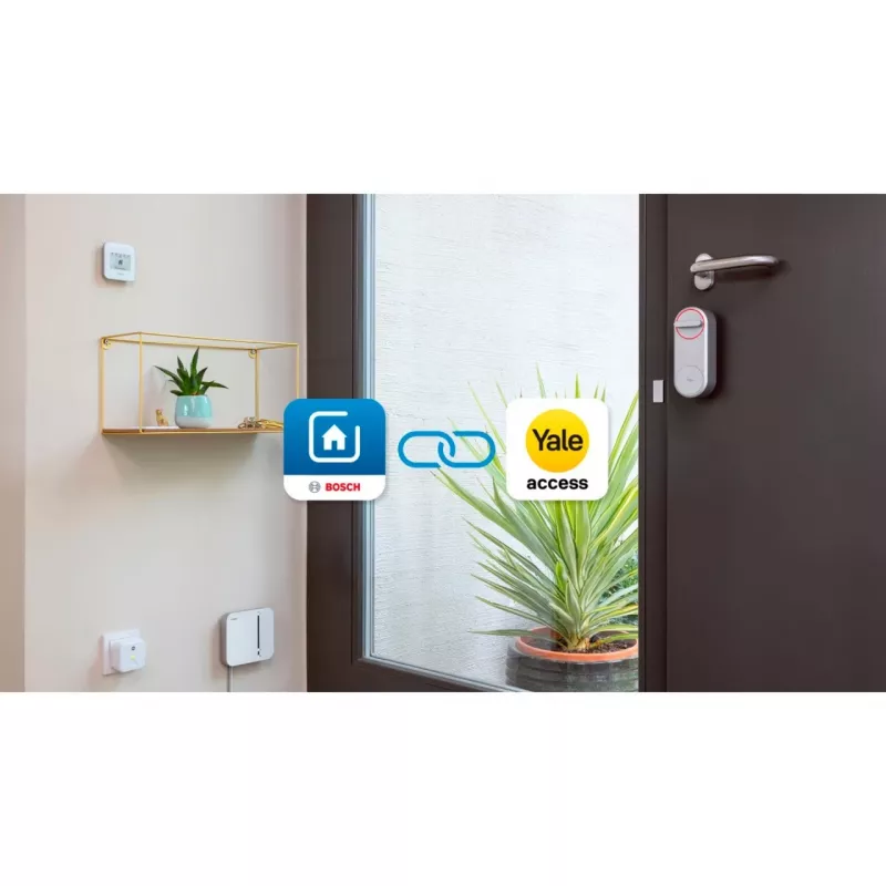 BOSCH SMARTHOME Smart Home Action Package Smart Closing (valkoinen, 1x Yale Linus Smart Lock, 1x Smart Home Controller)