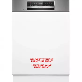 BOSCH SMI6ECS12E Serie 6 puolikiinteästi asennettava astianpesukone (harjattu ruostumaton teräs, 60 cm, Home Connect)