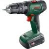 BOSCH UniversalImpact 18V akkukäyttöinen iskuporakone (vihreä/musta, 2x1,5 Ah Li-Ion, 241 osan sarja)