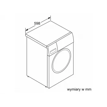 BOSCH WGG254ZGPL 9 kg edestä täytettävä pesukone i-DOS-toiminnolla ja Home Connect -yhteydellä