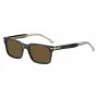 BOSS BOSS1628SKB7 miesten suorakaiteen muotoiset aurinkolasit Dark Havana harmaa