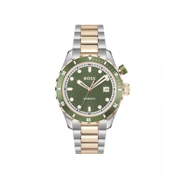 BOSS miesten 1514181 kvartsikronografi kello 42mm ruostumaton teräs musta kellotaulu