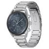 BOSS miesten Skymaster kronografikello 1514093 44mm ruostumaton teräs sininen kellotaulu
