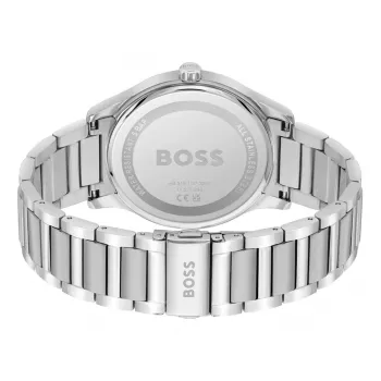 BOSS miesten kello 1513979 Pilot Edition 43mm sininen kellotaulu ruskea nahka