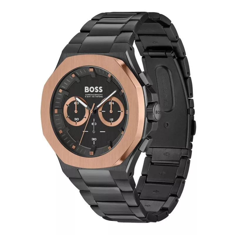 BOSS miesten kello 1514090 45 mm ruostumaton teräs kronografi