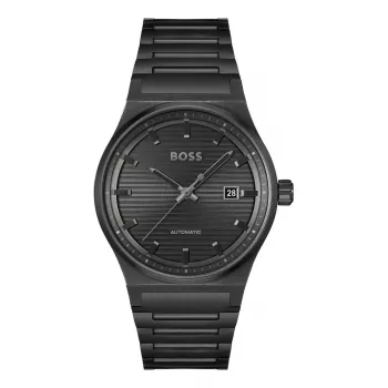 BOSS miesten kello 1514120 Skymaster 40 mm sininen kellotaulu ruskea nahkaranneke