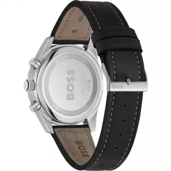 BOSS miesten kello 1514147 44mm ruostumaton teräs sininen kellotaulu kronografi