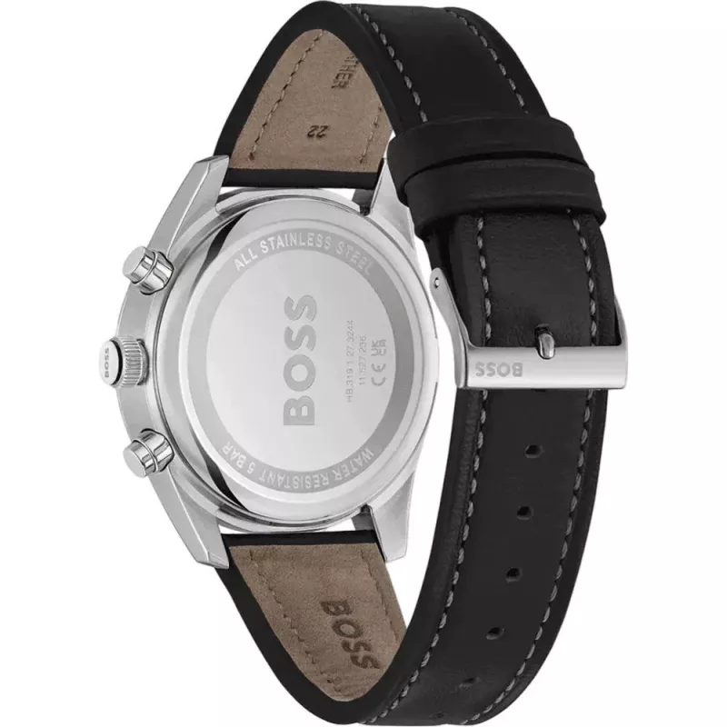 BOSS miesten kello 1514147 44mm ruostumaton teräs sininen kellotaulu kronografi