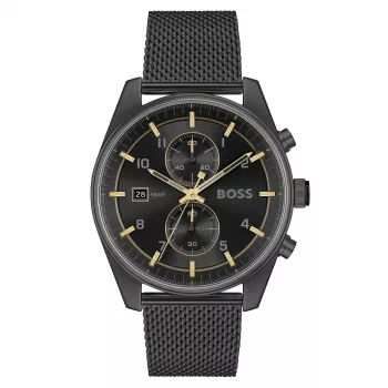 BOSS miesten kello 1514150 (44mm) - sininen kellotaulu, ruostumaton teräs