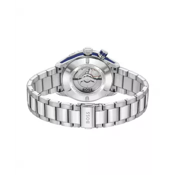 BOSS miesten kello 1514177 42mm ruostumaton teräs sininen kellotaulu kronografi
