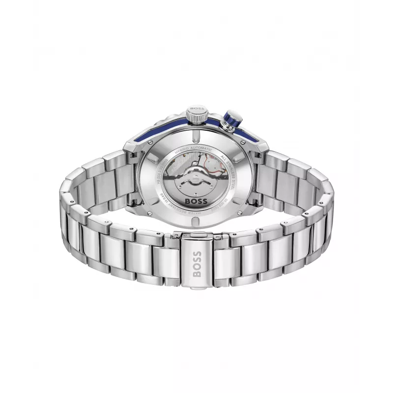 BOSS miesten kello 1514177 42mm ruostumaton teräs sininen kellotaulu kronografi
