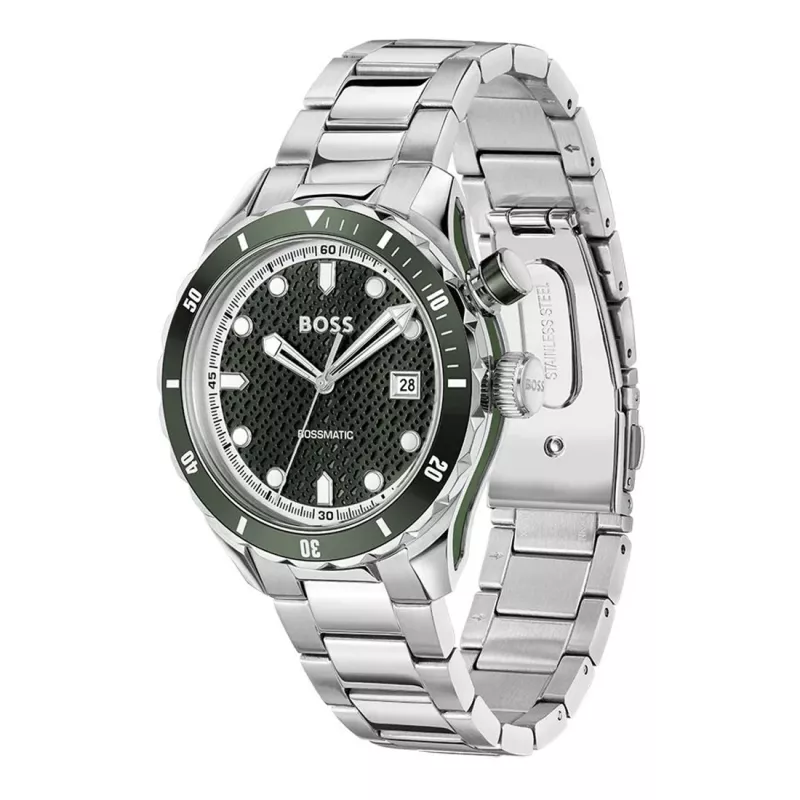 BOSS miesten kello 1514178 42 mm ruostumaton teräs sininen kellotaulu kronografi