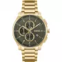 BOSS miesten kello 1514190 44 mm sininen kellotaulu ruskea nahkaranneke kronografi kvartsi