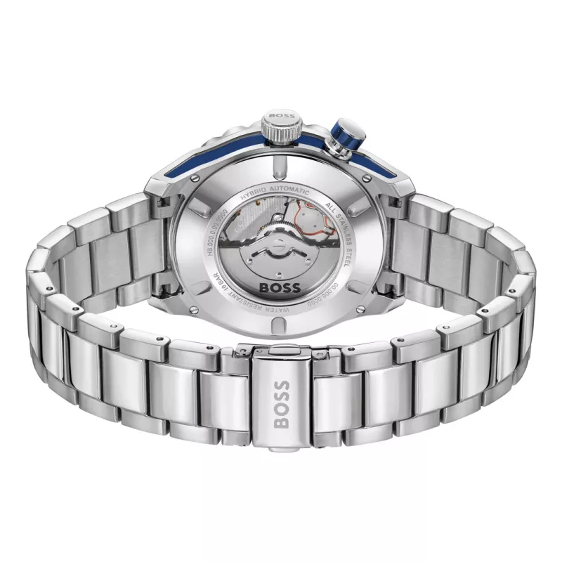 BOSS miesten kello 1514212 42mm ruostumaton teräs sininen kellotaulu kronografi