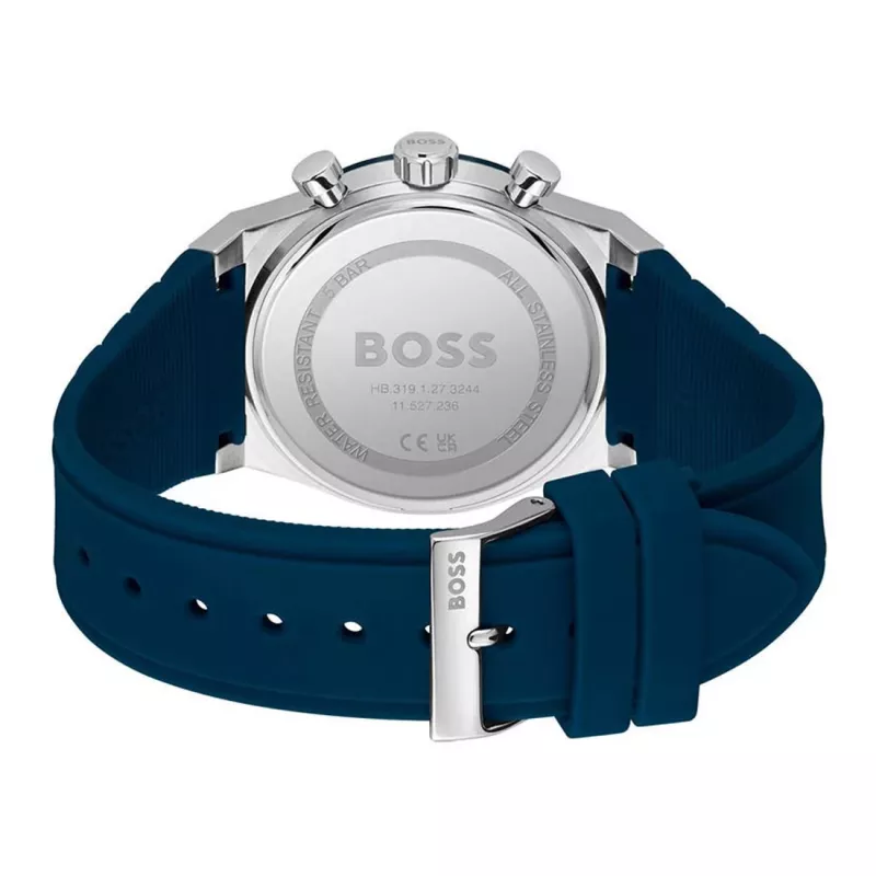 BOSS miesten kello 1514243 41 mm ruostumaton teräs sininen kellotaulu kronografi
