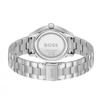 BOSS Peak unisex kvartsikello 38 mm ruostumaton teräs musta kellotaulu